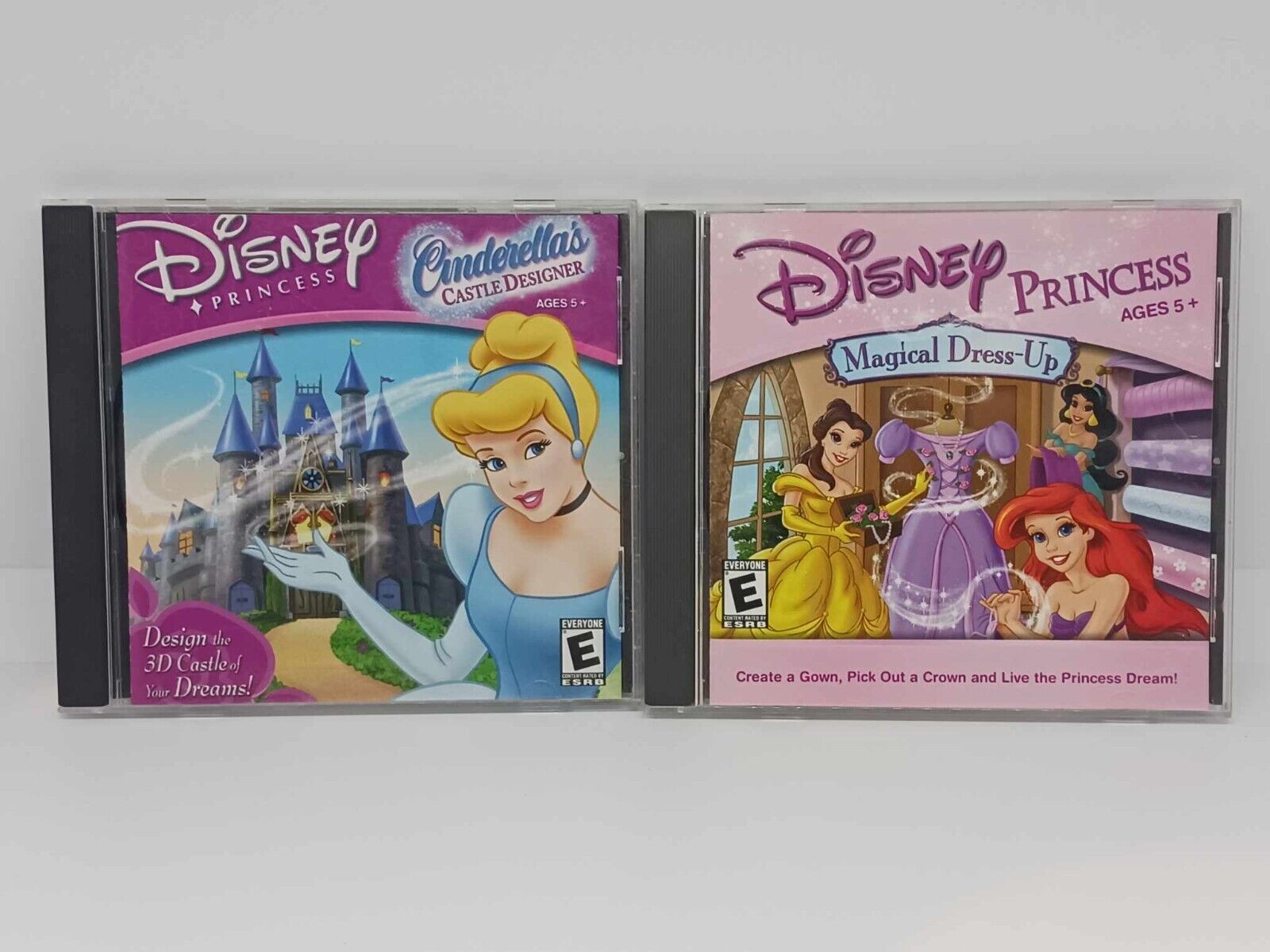 Disney Princess Magical Dress Up and Cinderella's Castle Designer CD Rom Bundle