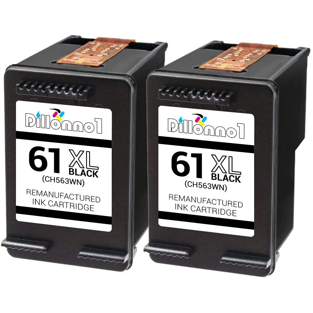 2PK Replacement For HP61XL 2-Black Ink Cartridges 3000 3050 3050A 3054A Series
