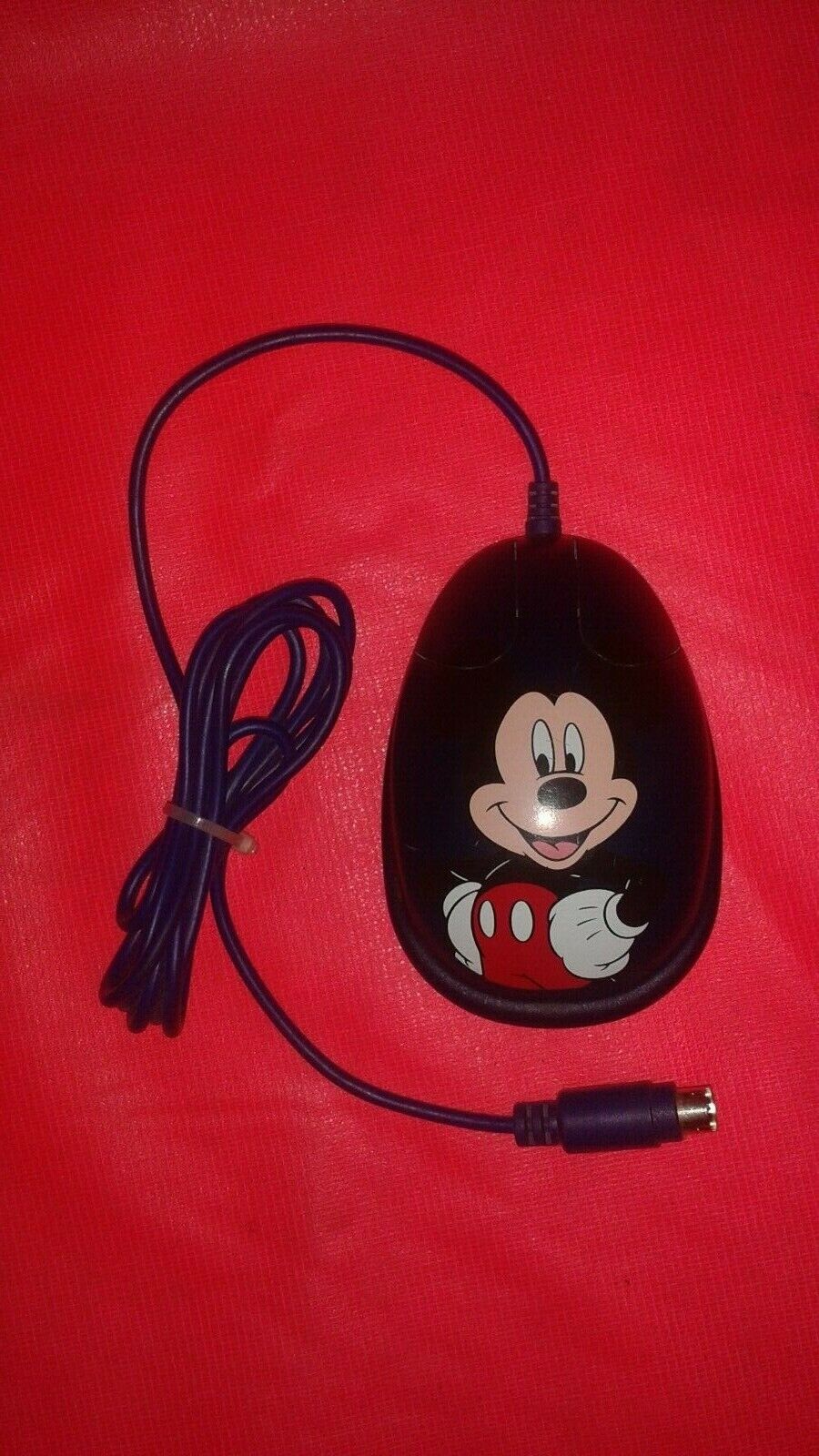 Vintage 1990's Mickey Mouse Used Computer Mouse With PS/2 and Serial Connector