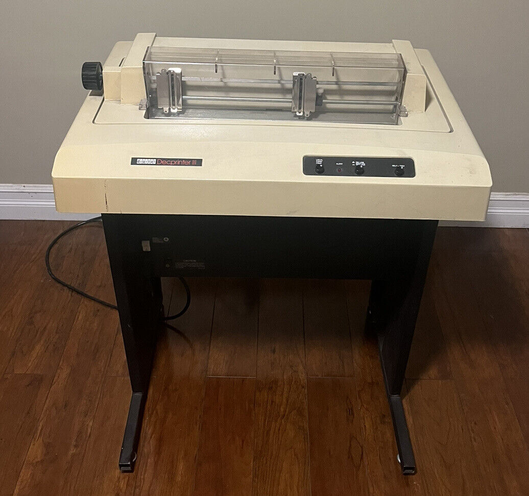 Digital Decprinter III LA120-RA Printer Rare Vintage Hardware
