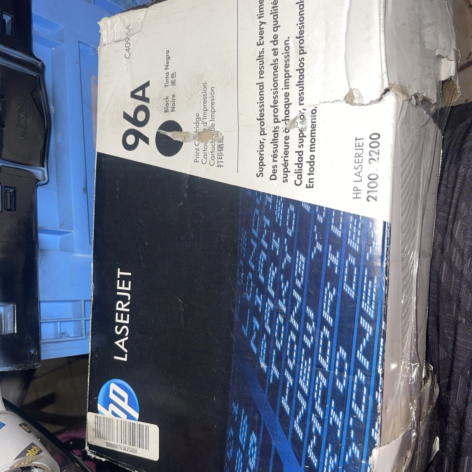 NEW Genuine HP 96A (C4096A) Black Toner Cartridge For HP LaserJet 2100 2200