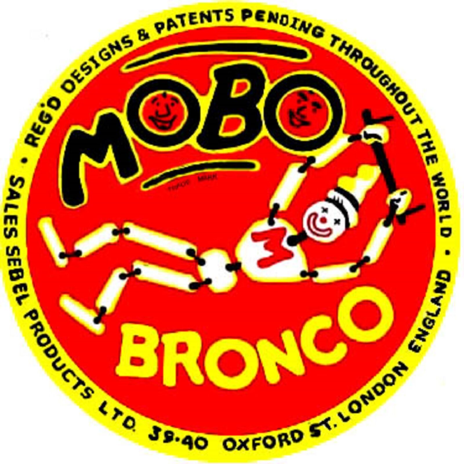 MOBO BRONCO WITHOUT STEERING CHEST DECAL   