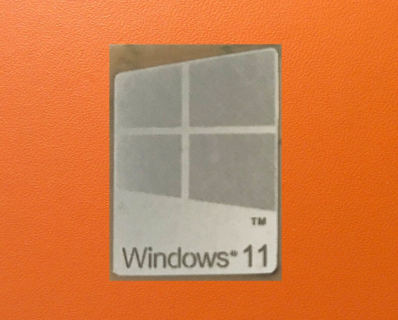 1 PCS Window 11 Silver Color Sticker Badge Logo Decal Win 11 16mm x 23mm