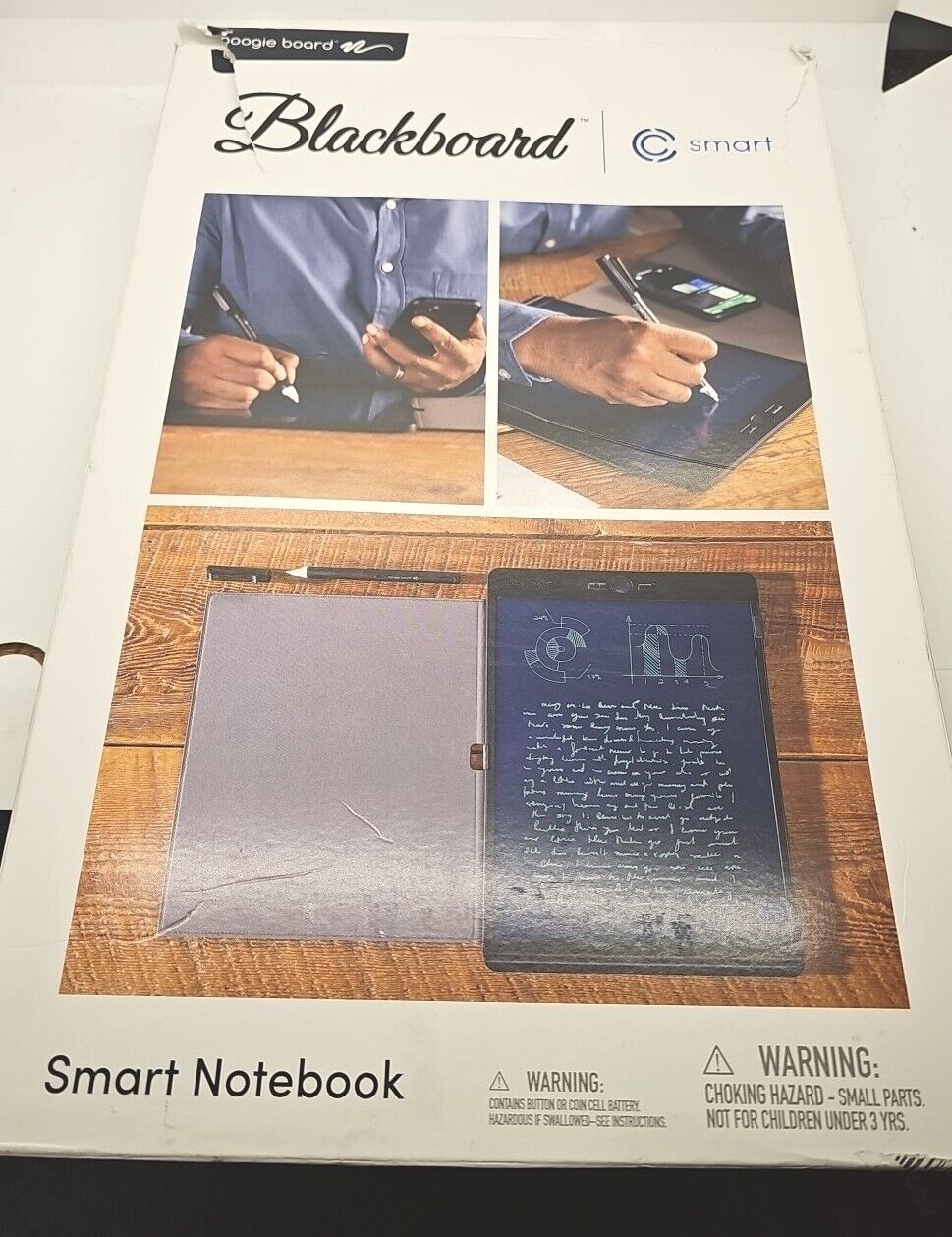 Boogie Board Authentic Blackboard Smart Pen Reusable Writing Tablet Digital Note