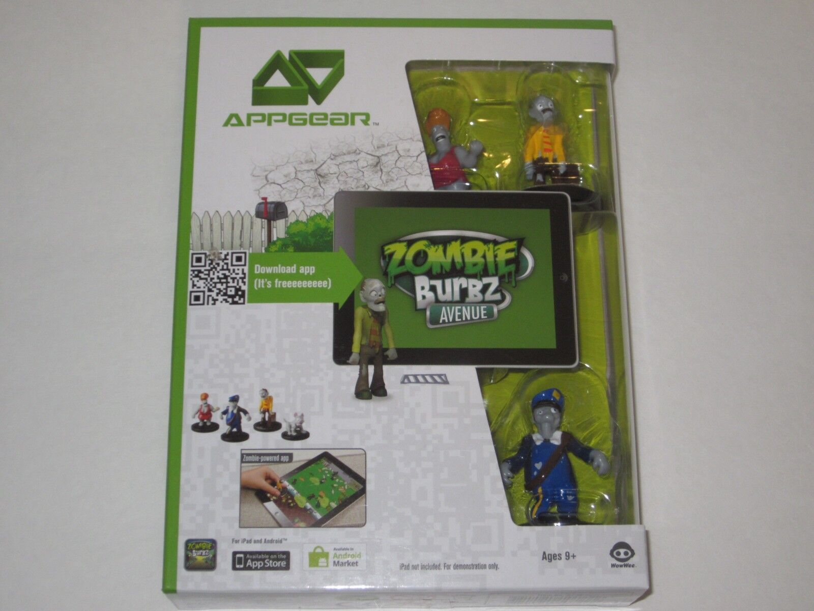 Zombie Burbz APPGEAR - Amplified Reality Game Figures/Mission For iPad & Android