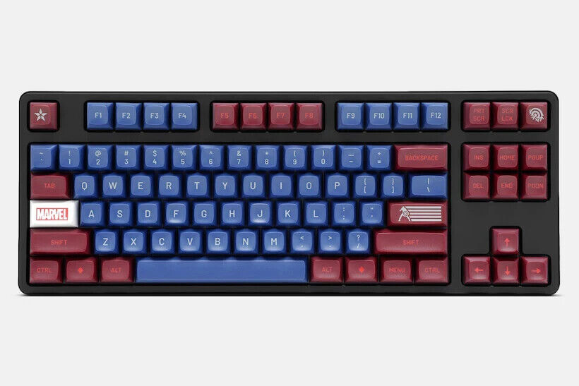 Drop x Marvel Captain America Key Cap Set for Keyboard NIB