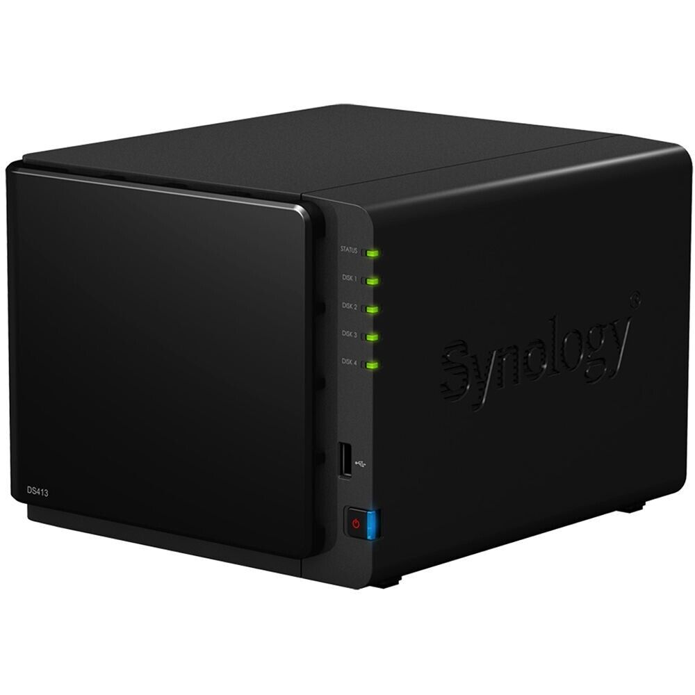 Synology DiskStation DS413 4-Bay NAS Server Dual Core (4 x 4TB 3.5 HDD)