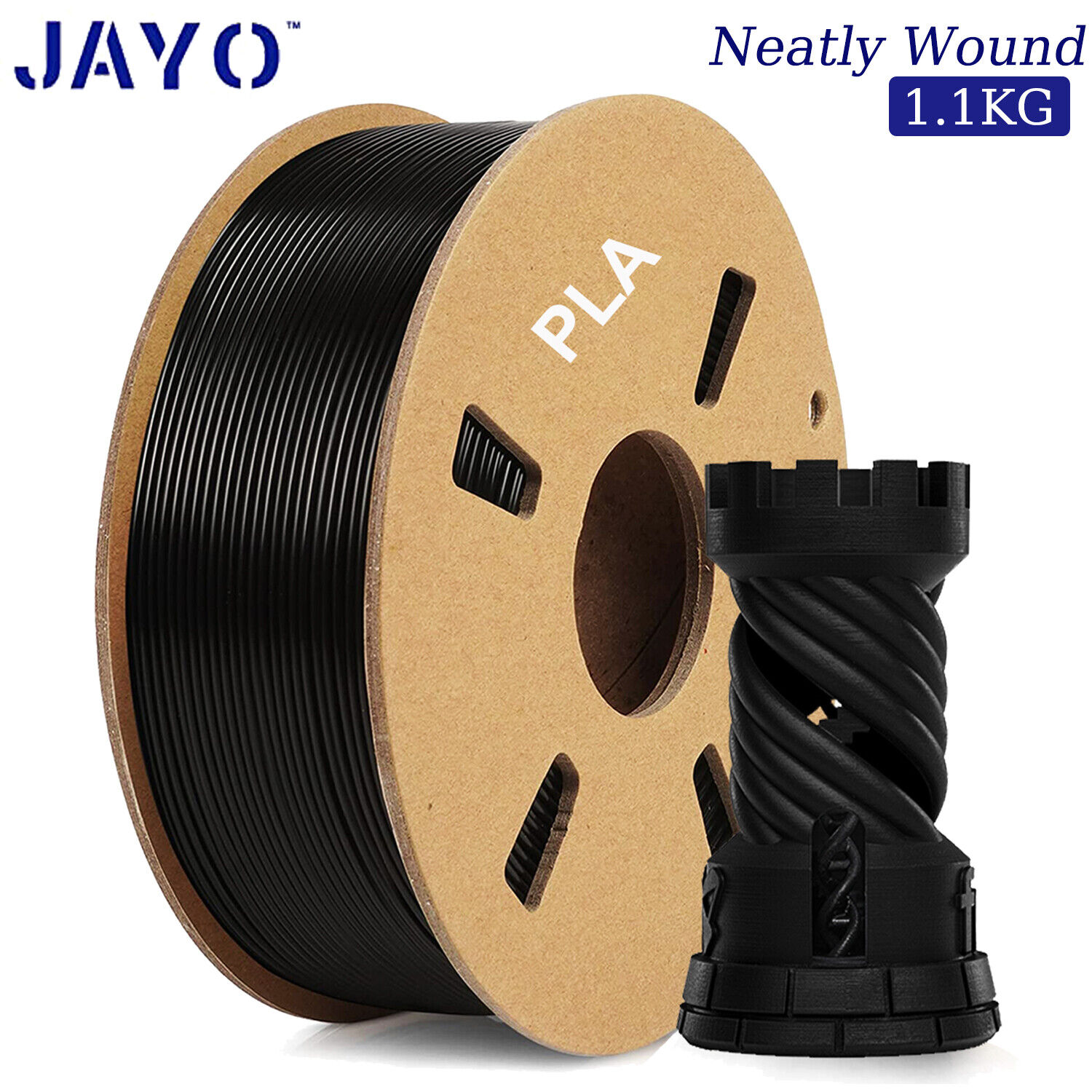 JAYO 5KG/10KG PLA PLA+ PETG SILK ABS 3D Printer Filament 1.75mm 1.1KG Spool Lot