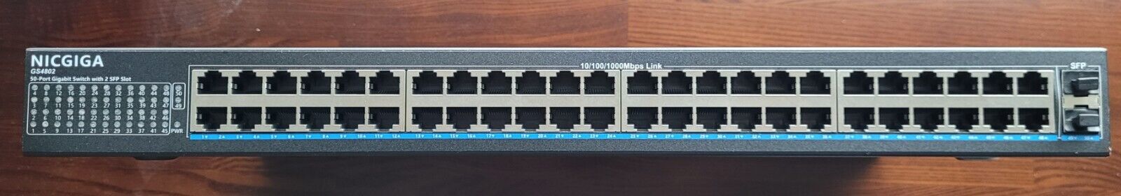 50 Port Gigabit Ethernet Switch Unmanaged + 2 x 1G SFP Port, NICGIGA Network