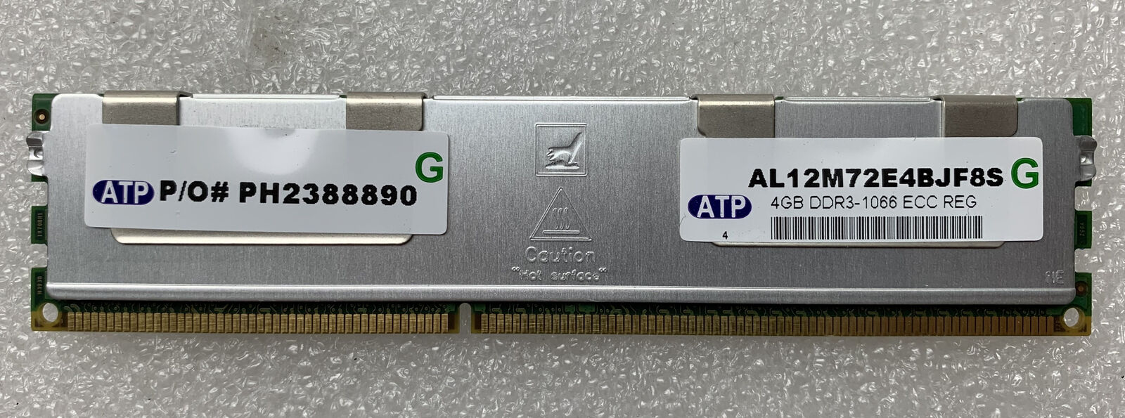 Lot of 6 ATP RAM RDIMM 4GB 1066MHz PC3-8500R Registered ECC CL7 AL12M72E4BJF8S