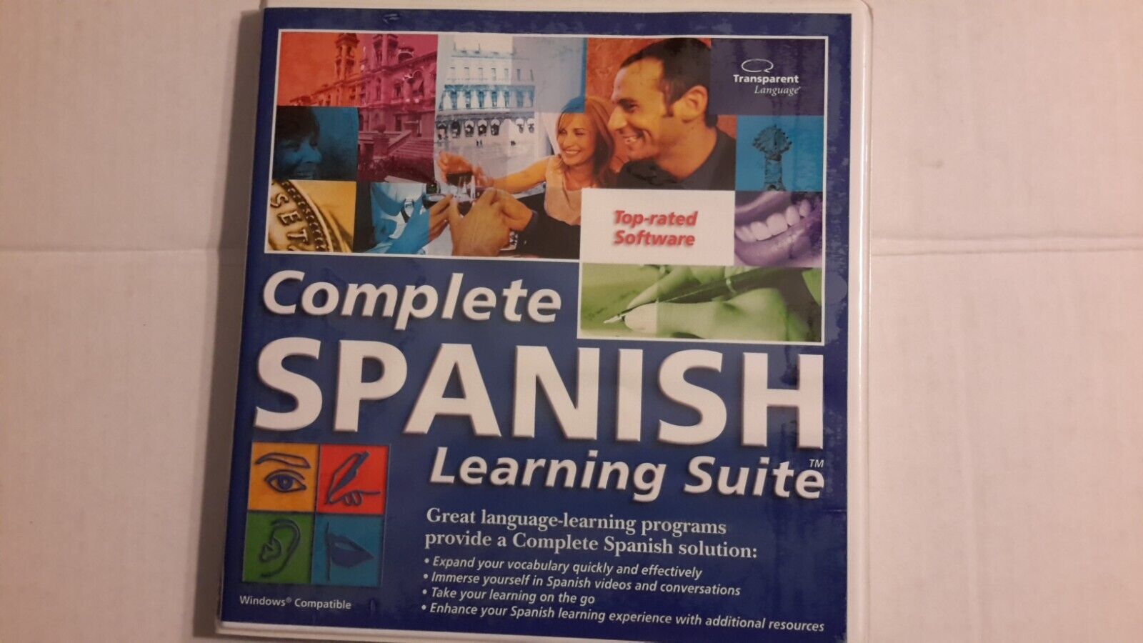 Transparent Language & QuickStart & Visual Language Spanish Learning 6 Disk Kit