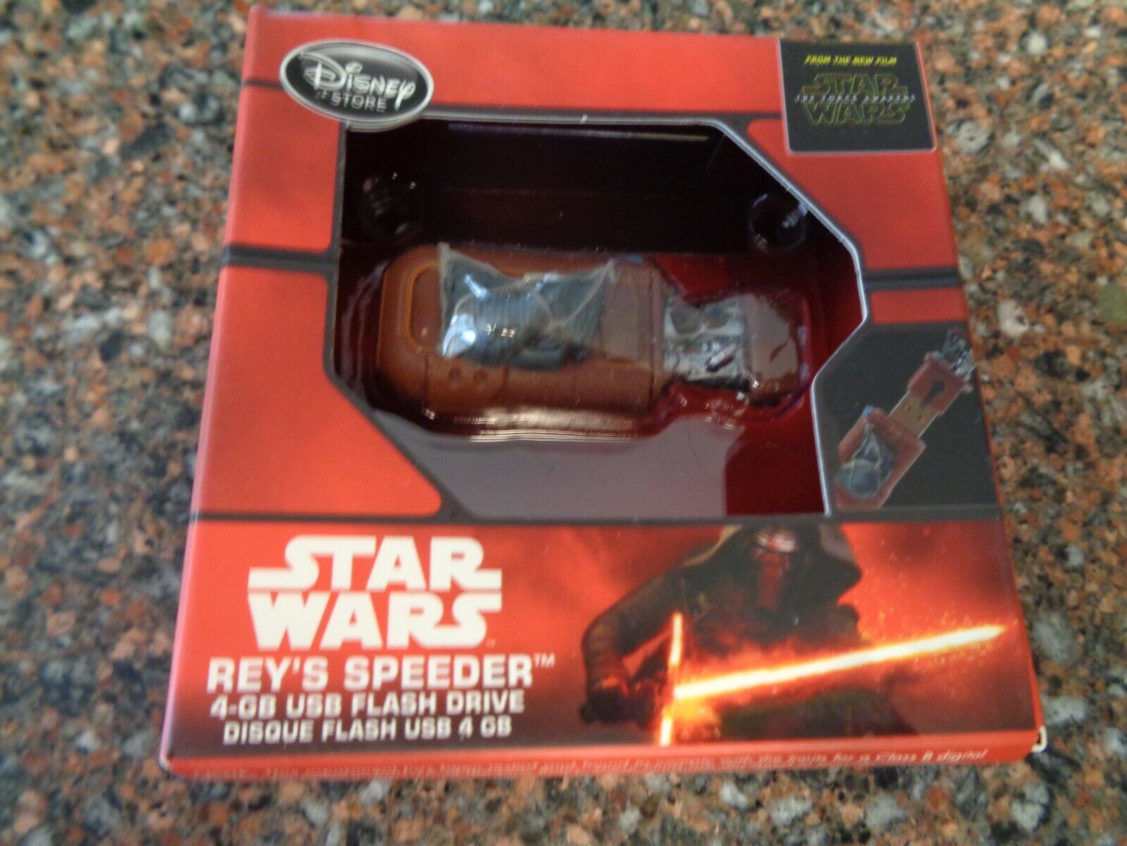 Star Wars Rey\'s Speeder 4GB USB Flash Drive Brand New Sealed Disney Store 4-GB
