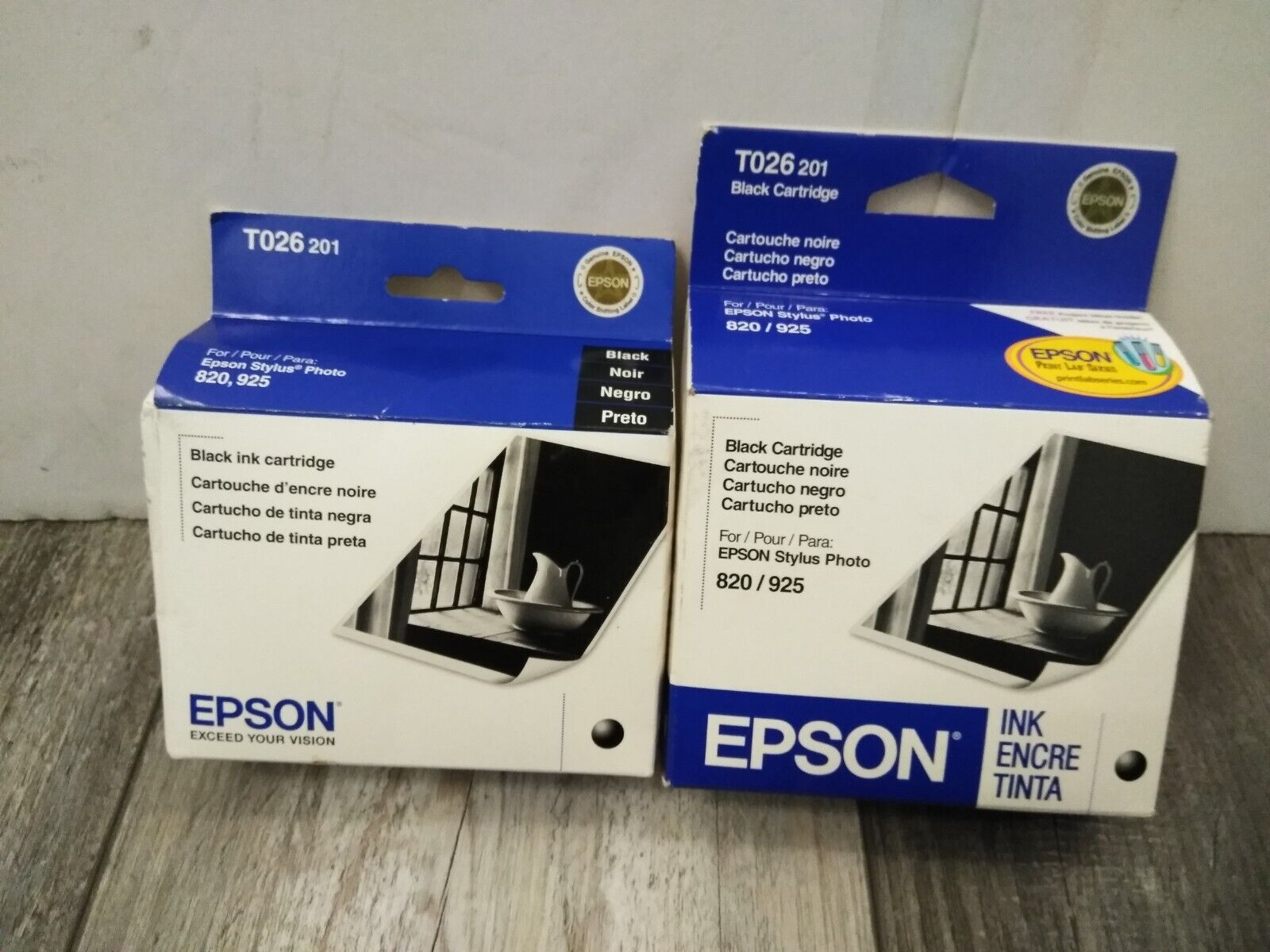 EPSON T026-201 820 / 925 Stylus Photo Black Genuine Ink Cartridge (2PK BUNDLE)