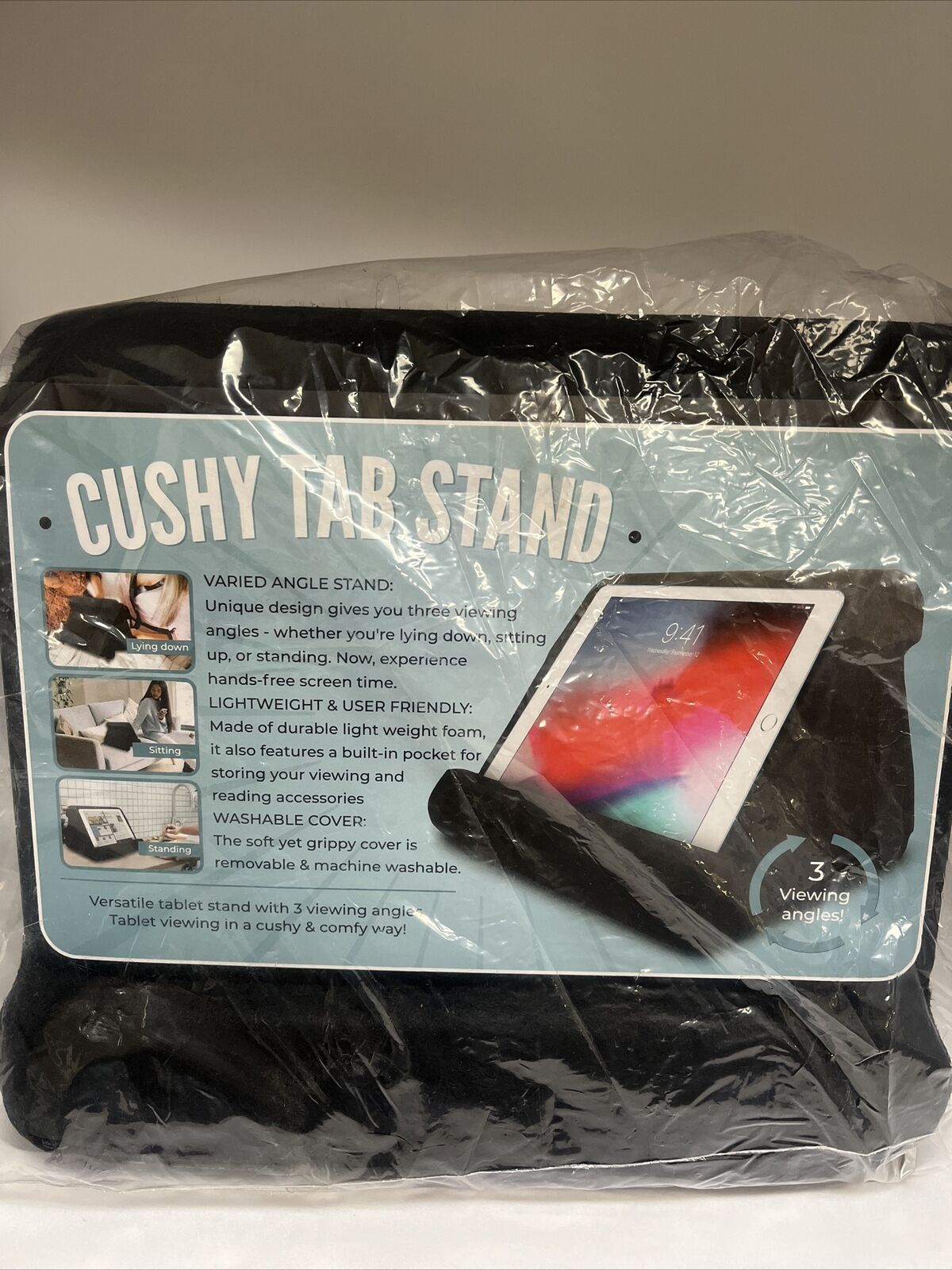 The Original Workshop Multi-Angle Foam Cushy Tab Stand Pillow Tablet Phones Book