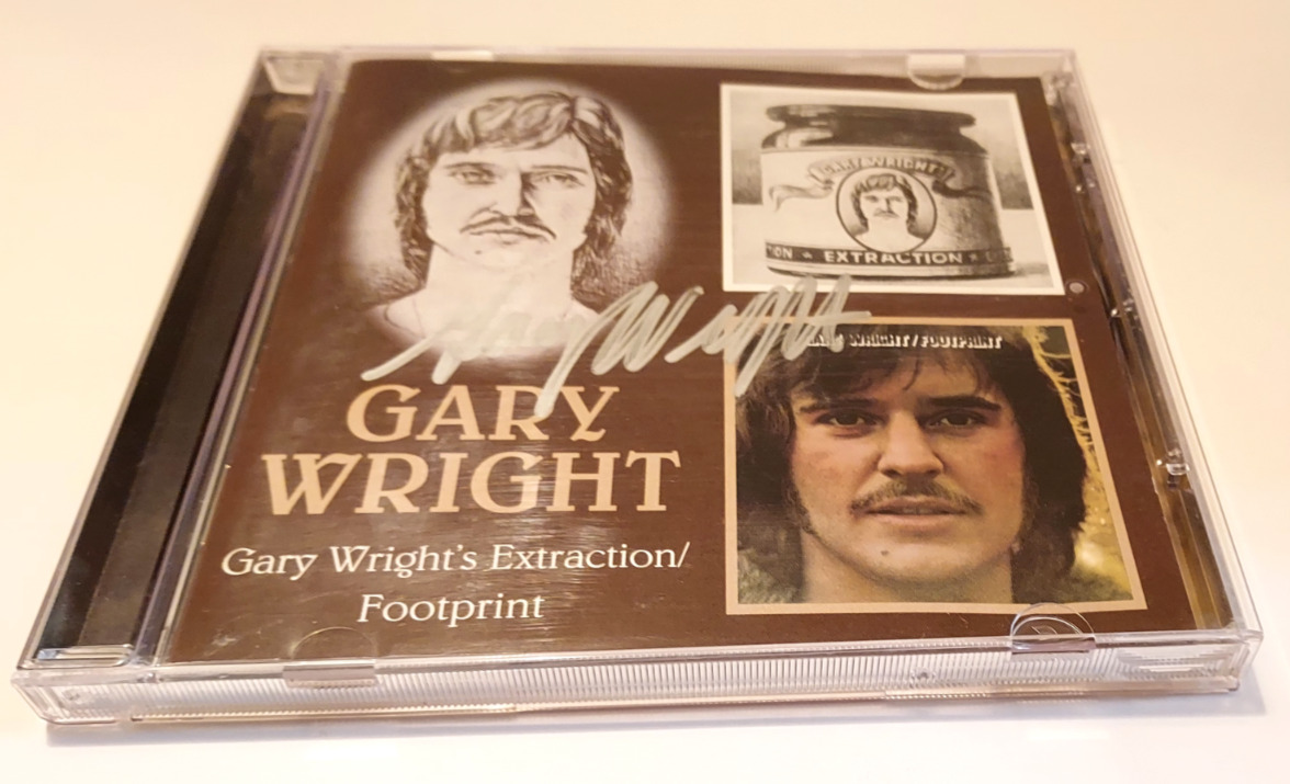 RARE**** Gary Wright\'s Extraction/Footprint CD SIGNED On Insert AAD BGOCD699