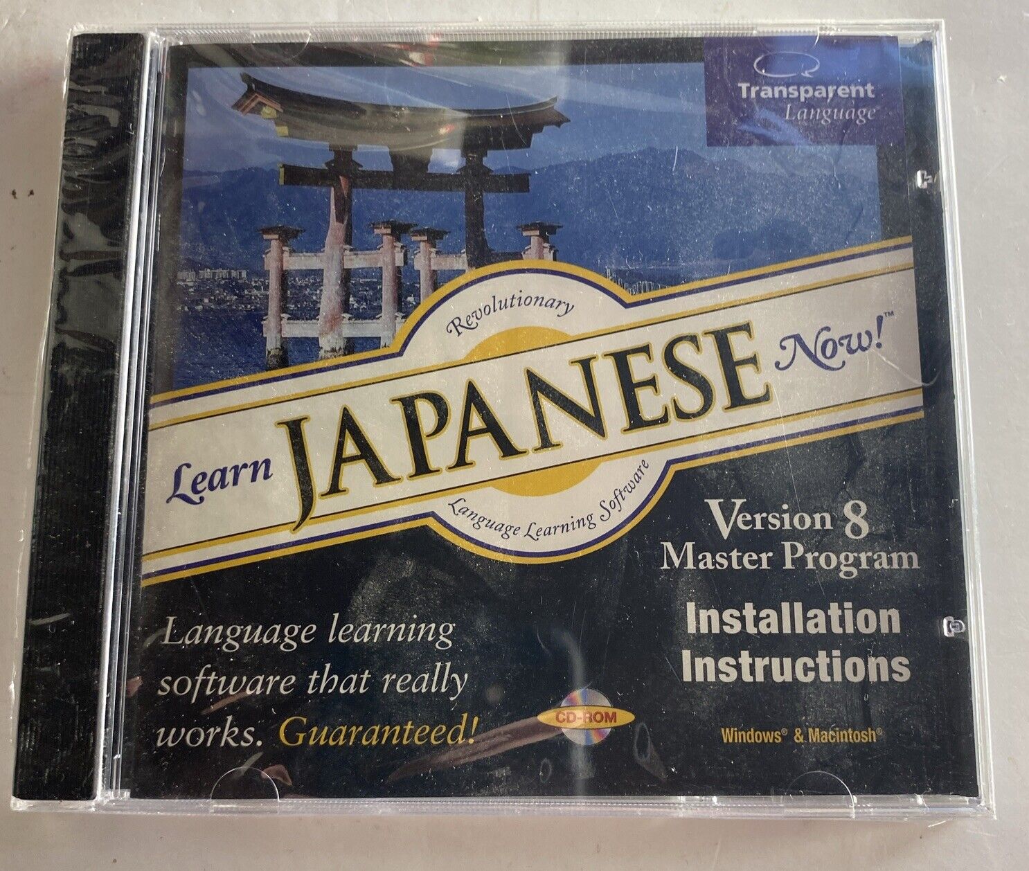Learn JAPANESE Now Transparent Language (Verison 8 CD-ROM) Brand New Sealed
