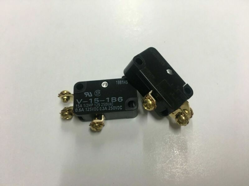 2PCS For   V-15-1B6 V151B6 0.6A 125VDC 0.3A250VDC Micro Switch