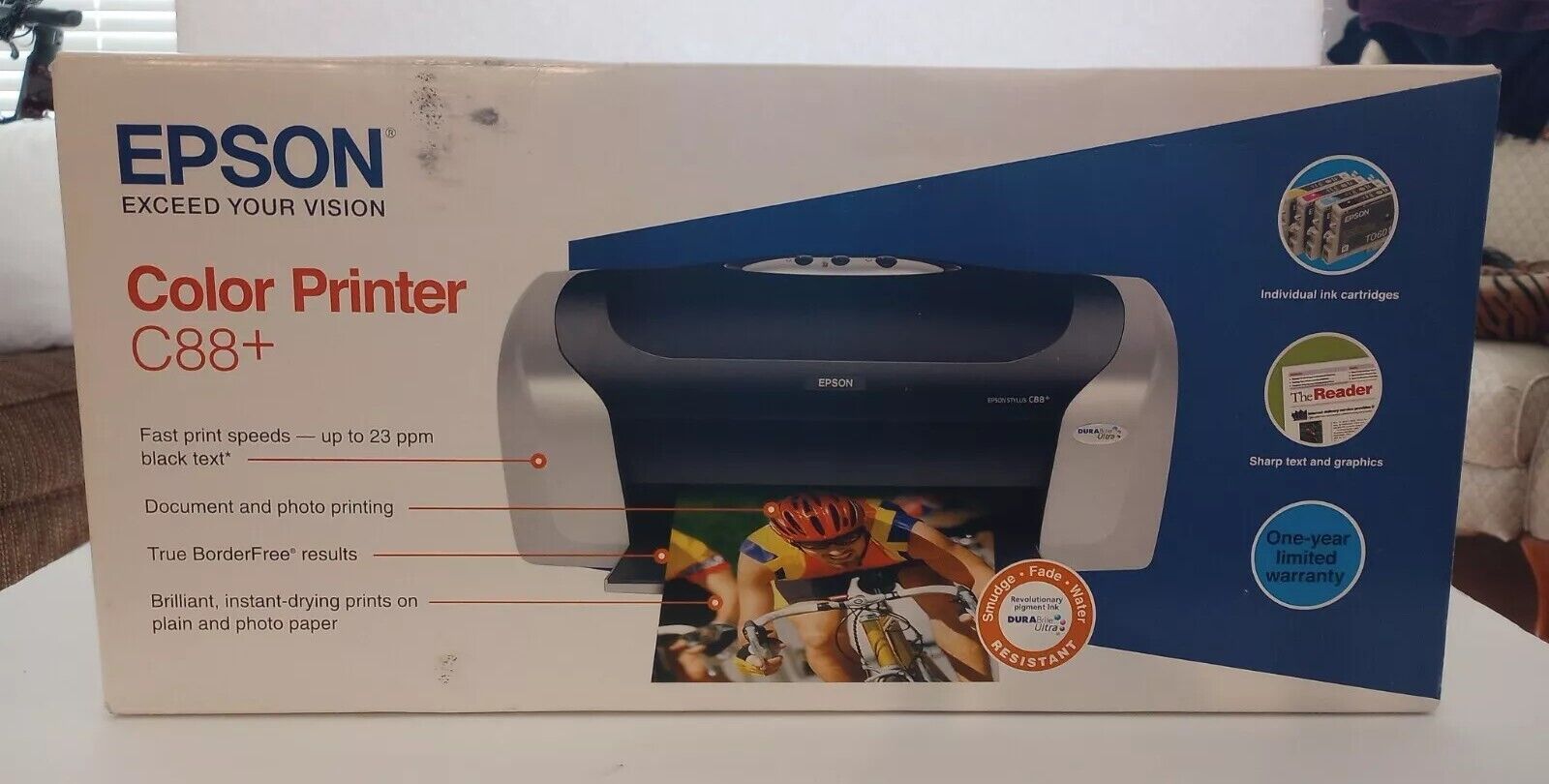 Epson Stylus C88 Color Digital Photo Inkjet Printer New Never Removed From Box