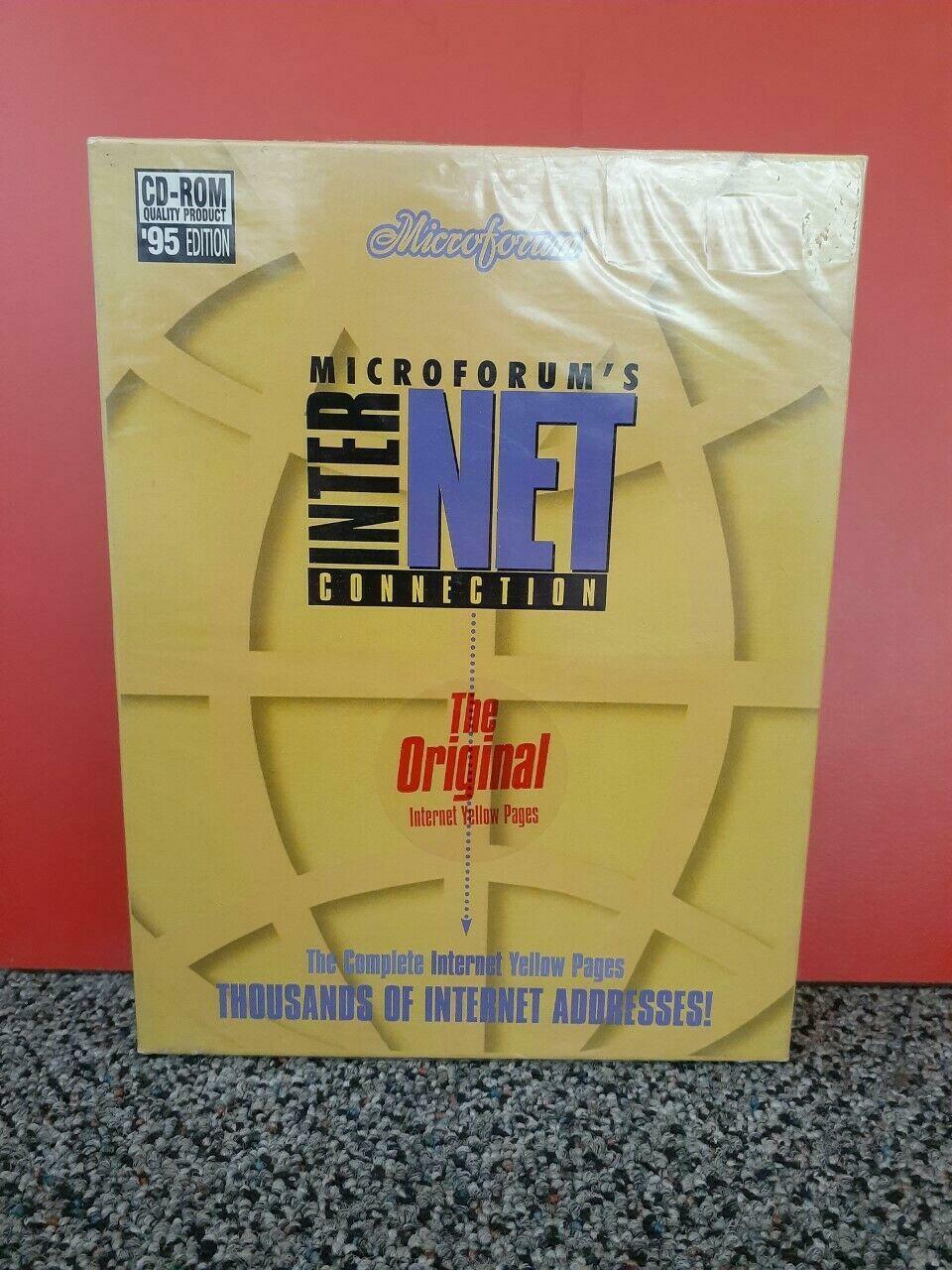 VINTAGE MICROFORUM\'S INTERNET CONNECTION (CD-ROM) NOS Factory Sealed