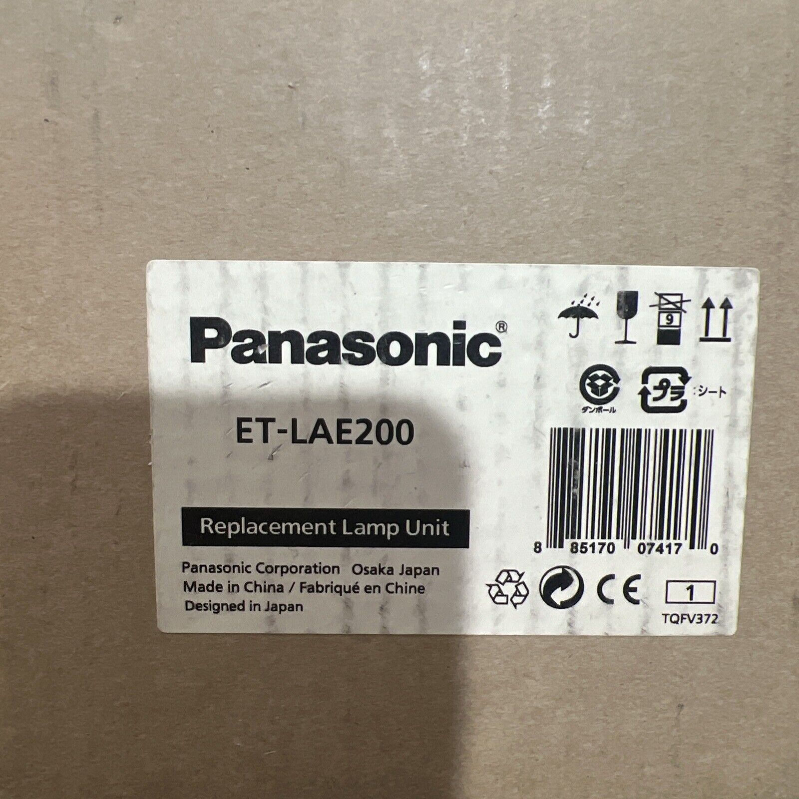 Genuine Original Panasonic ET-LAE200 Projector Lamp PT-EX600, PT-EZ570, PT-EW530
