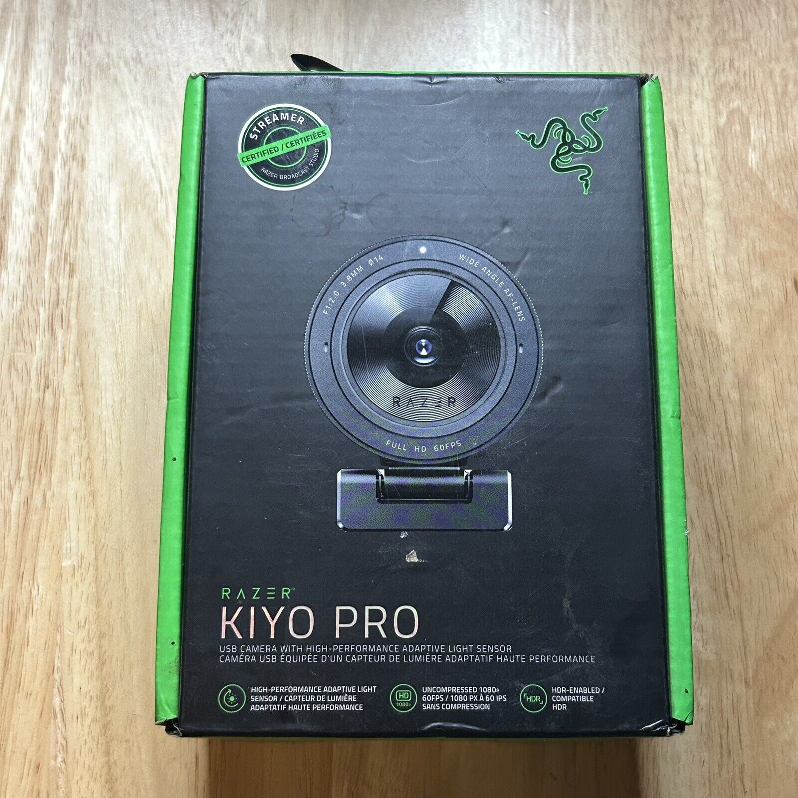 Razer Kiyo Pro Streaming Webcam Black Brand New Sealed