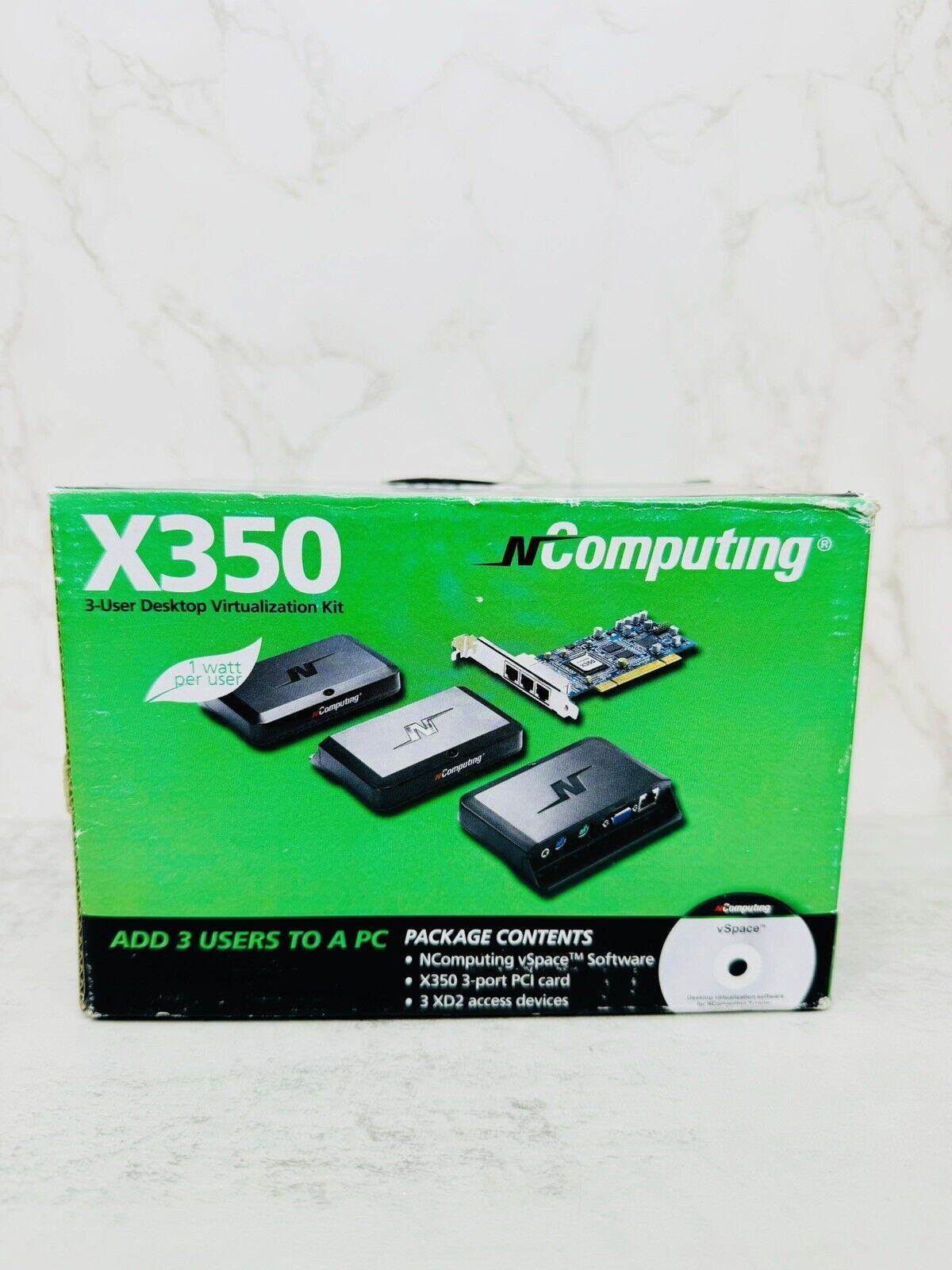 NComputing X350 -3 User Desktop Virtualization Kit 3 User Desktop Virtualization
