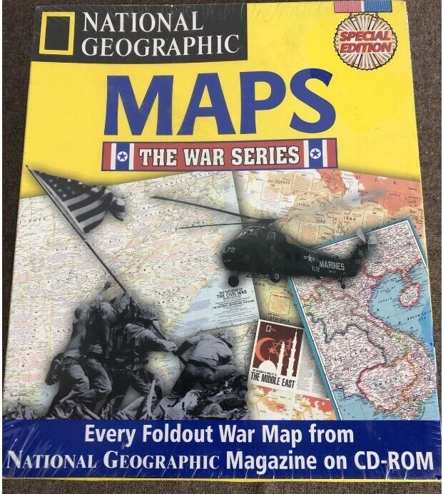 National Geographic Maps The War Series Special Edition PC CD-ROM New Sealed