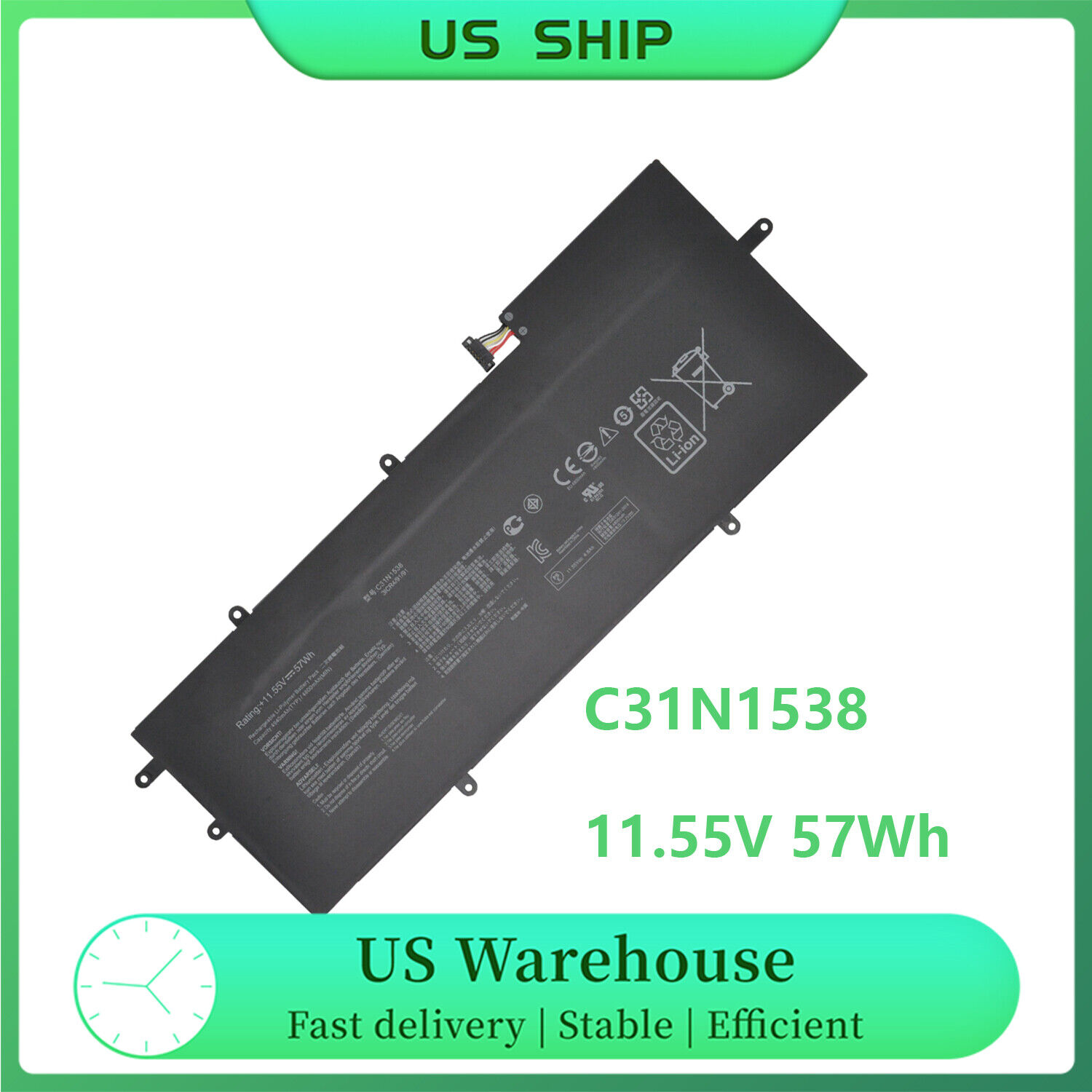 C31N1538 battery for ASUS ZenBook Flip Q324UA Q324UAK UX360UA UX360UAK UX306UA