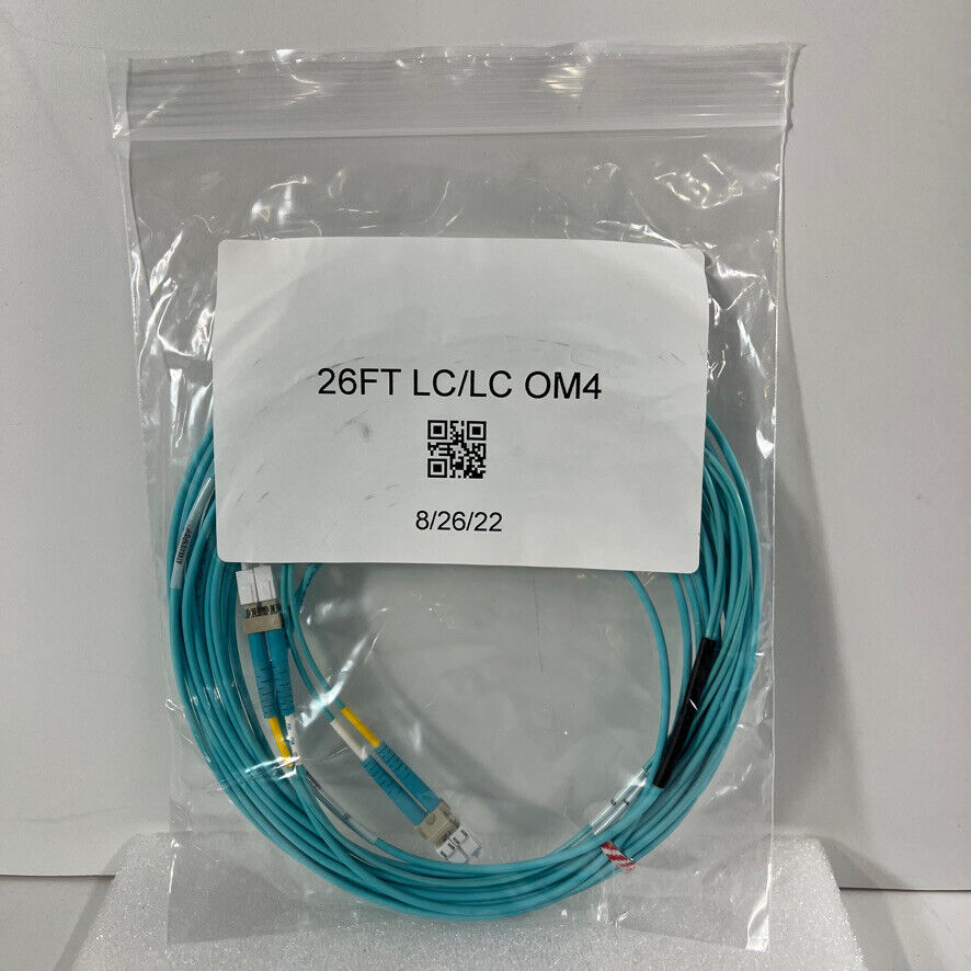 Lot Of 98 Commscope OM4 LC/LC Fiber Optic Patch Cable Multimode Duplex 26FT