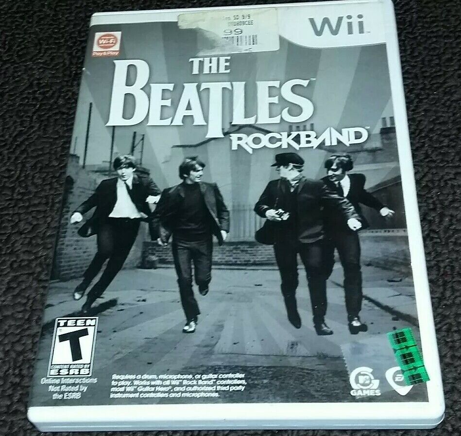 The Beatles: Rock Band Nintendo Wii Game 2007 Cleaned, Tested