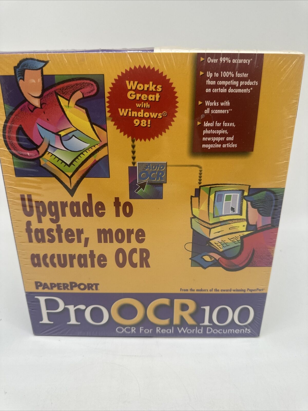 RARE Vintage Pro OCR100 ProOCR100 SEALED HTF Windows 1998 Big Box