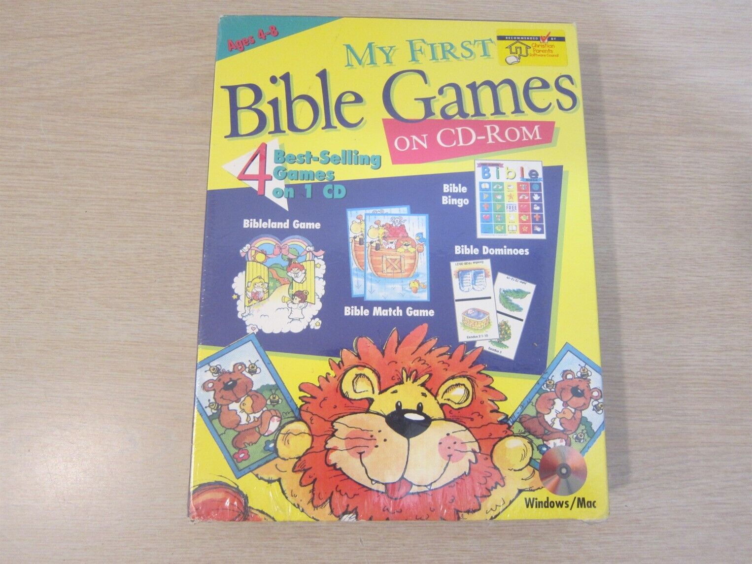 VINTAGE MY FIRST BIBLE GAMES, PC/MAC, BINGO/DOMINOES/MATCH/BIBLELAND, FREE S&H
