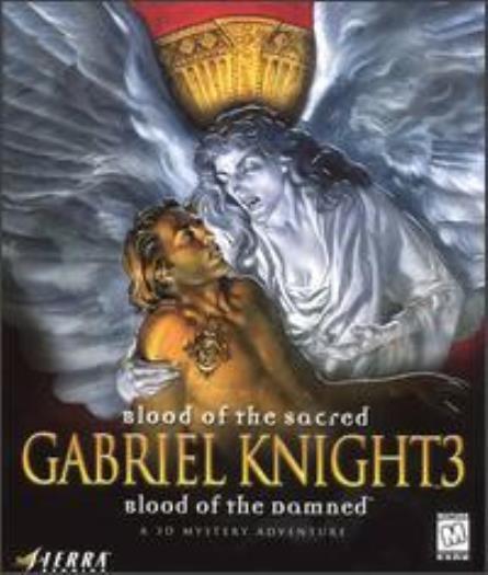 Gabriel Knight 3 Blood Of The Sacred + Manual PC CD good evil angel mystery game