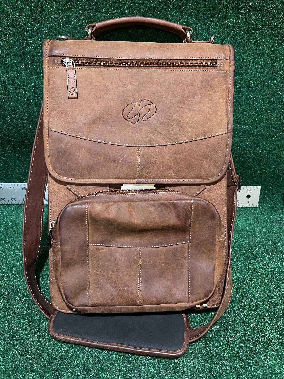 Michael Santoro Design Premium Leather Vertical Briefcase MacCase