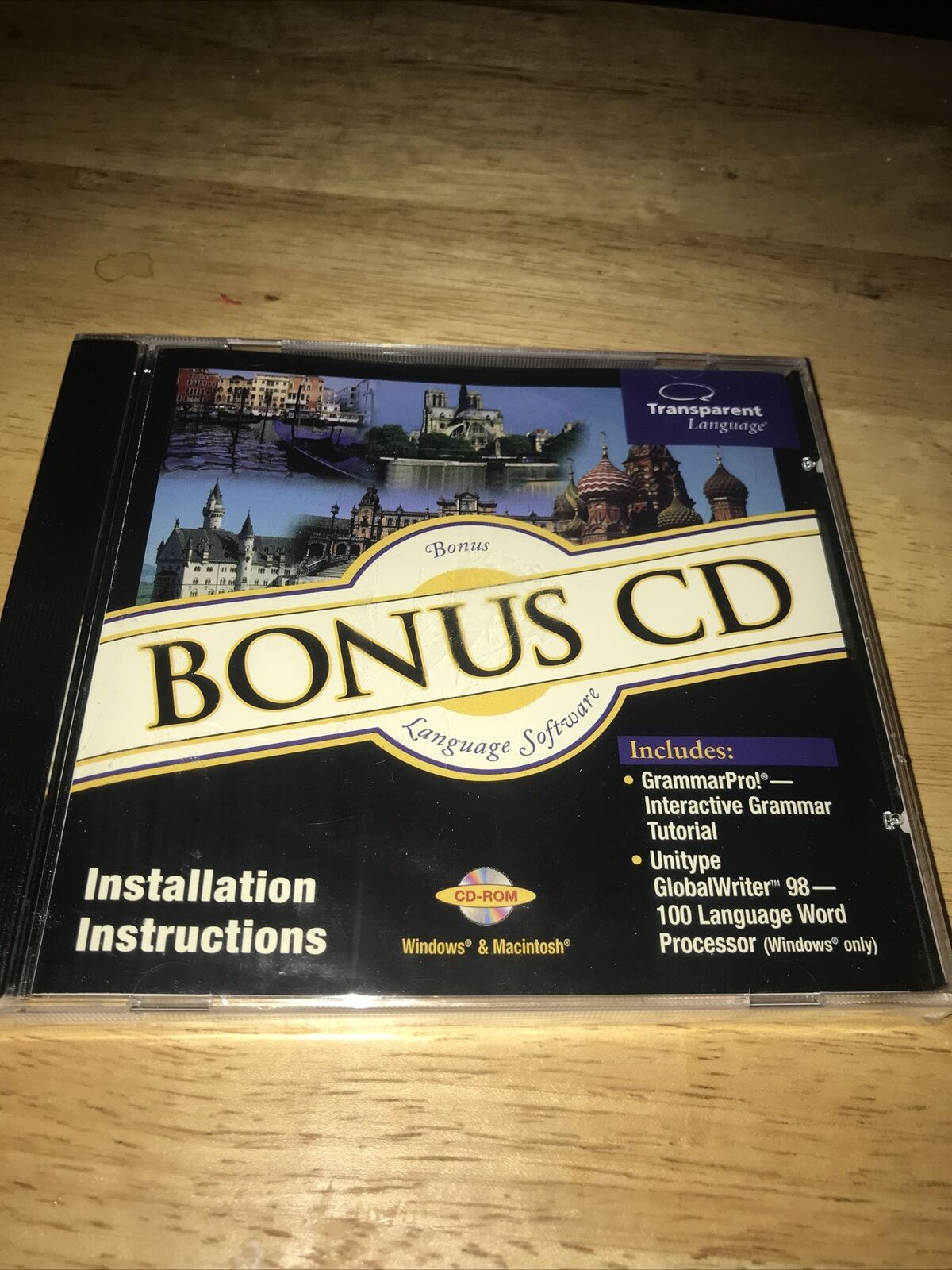 Transparent Language BONUS CD Language Software NEW (98, CD-ROM) Sealed FreeShip