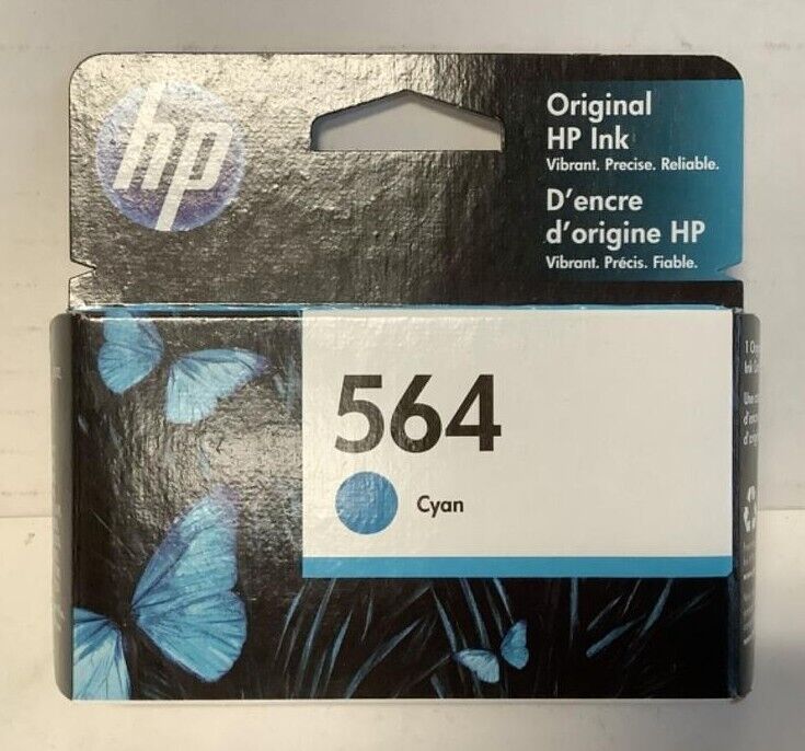 NEW HP 564 CYAN Standard Ink Cartridge CB318WN#140 Dated DEC 2022