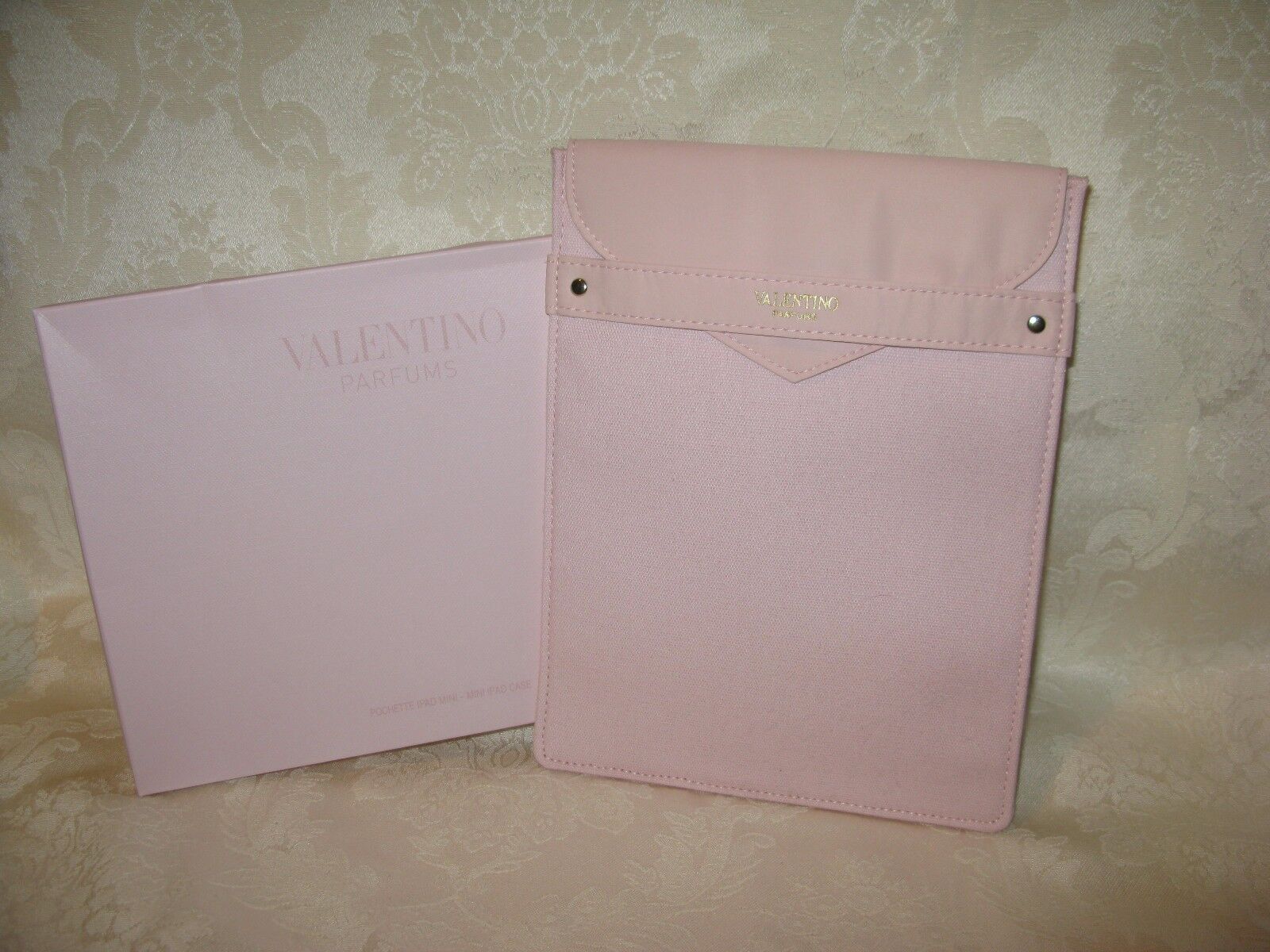 Valentino Parfums Pink Mini iPad Case. New.