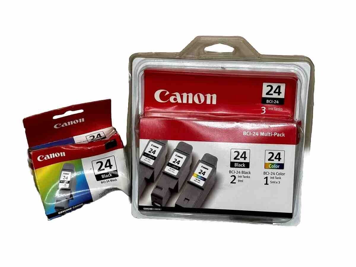 Canon BCI-24 Black/ Color Multi-Pack Ink Cartridges  + Bonus Black ink cartridge