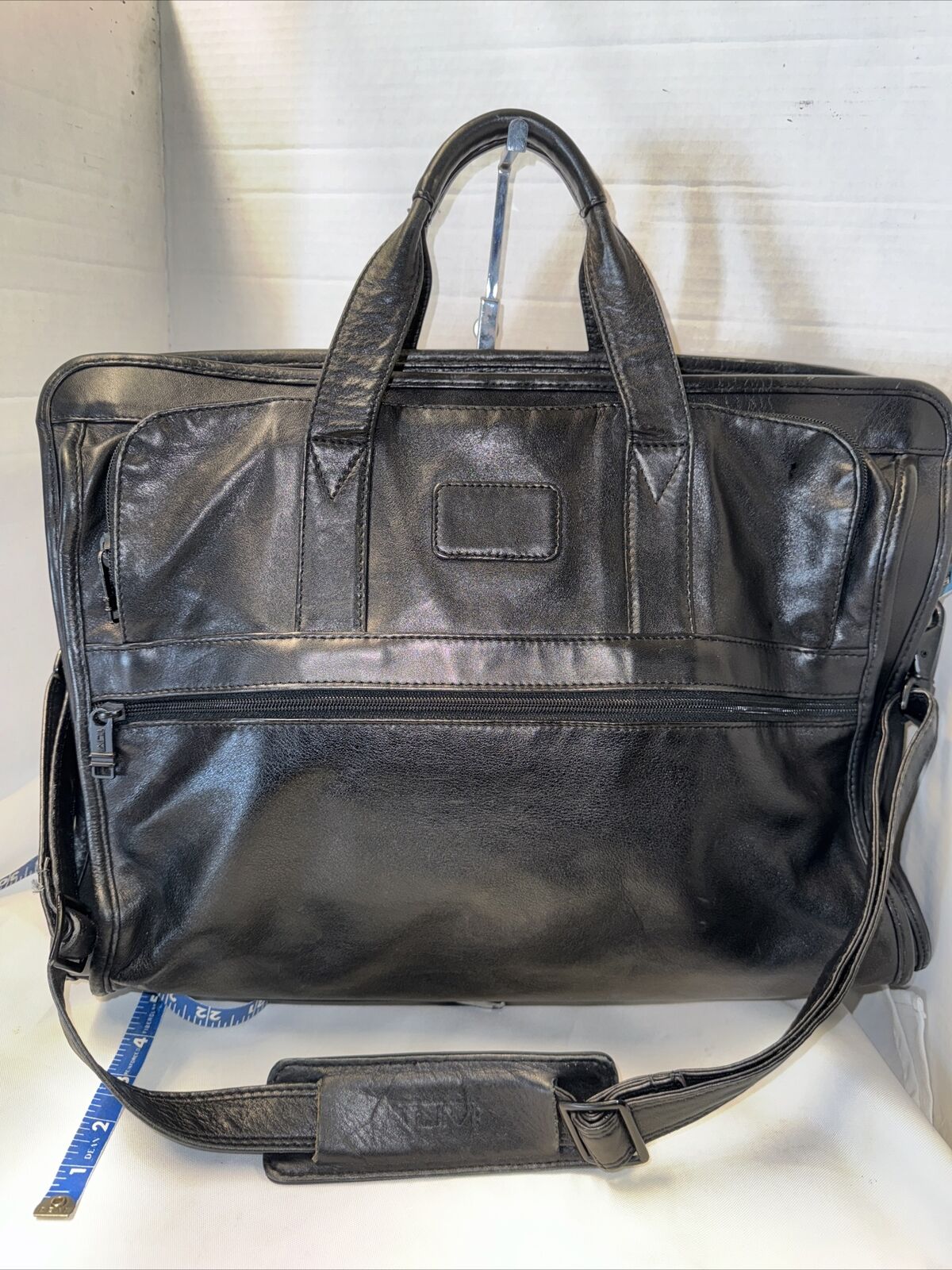 Tumi Vintage Soft Leather  Briefcase Laptop Shoulder Bag