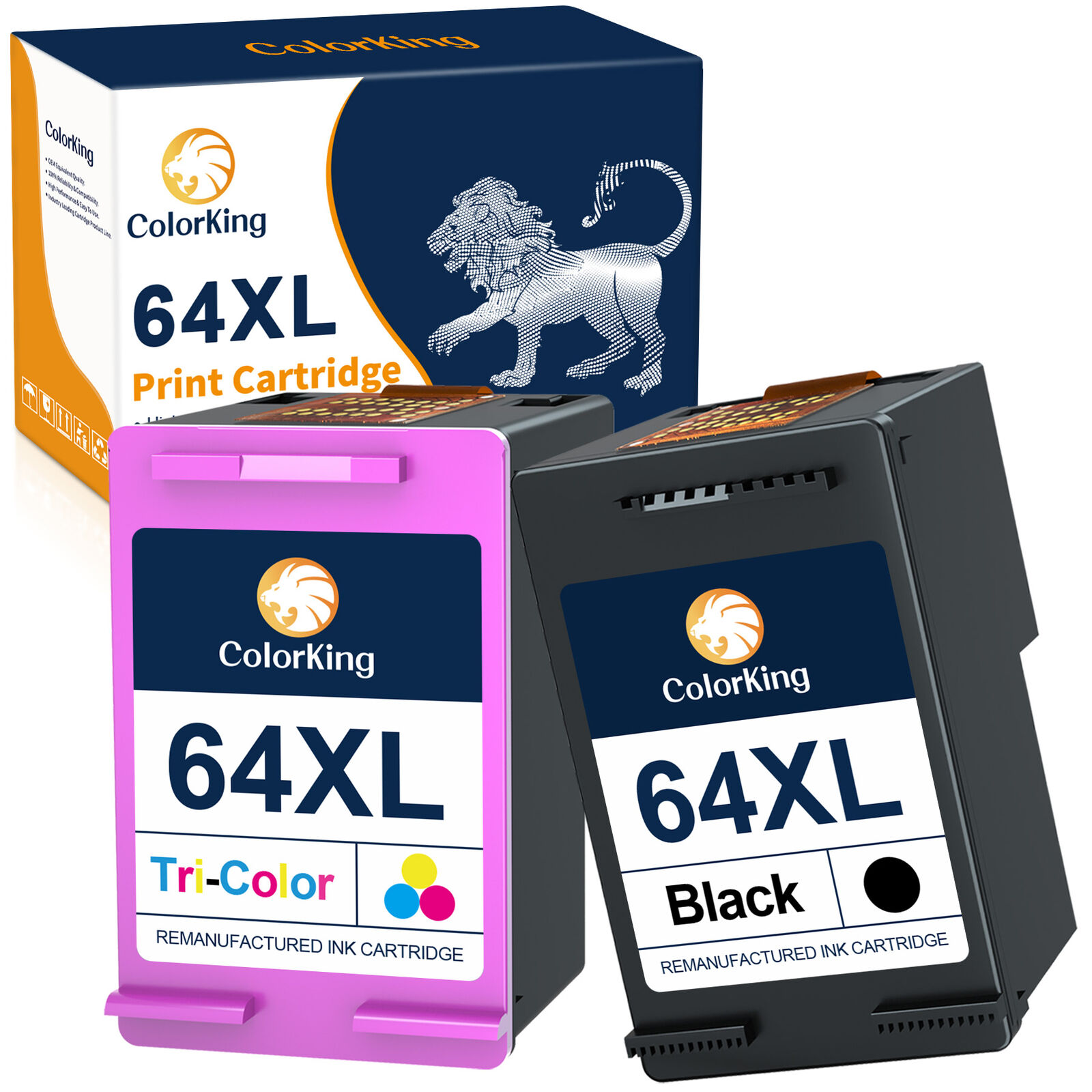 64XL Black Color Ink Cartridge 64 XLfor HP Envy 7155 7158 7855 7858 Printers