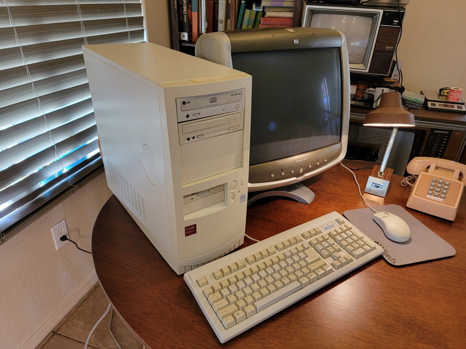 Circuits Computer Vintage Pentium II Desktop, Beige, NO HDD, Tower Only.
