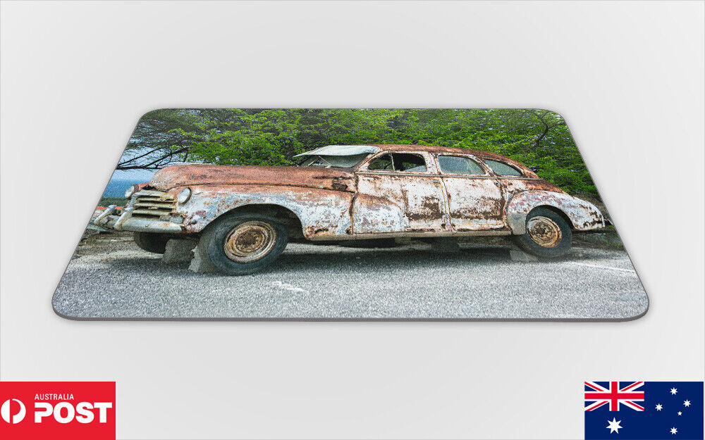 MOUSE PAD DESK MAT ANTI-SLIP|COOL VINTAGE OLD AUTOMOBILE CAR