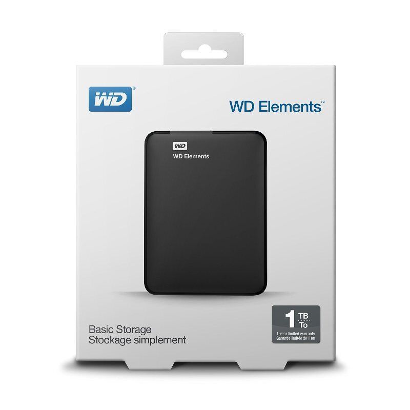 New Western Digital 1TB 2TB 4TB 5TB WD Elements External Portable Hard Drive HDD