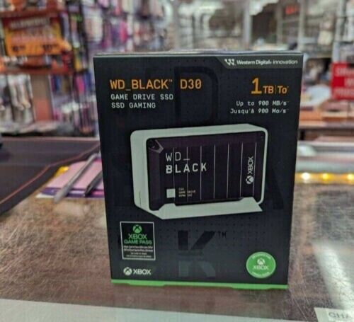 WD BLACK D30 GAME DRIVE SSD 1 TB DESIGNED FOR XBOX BRAND NEW