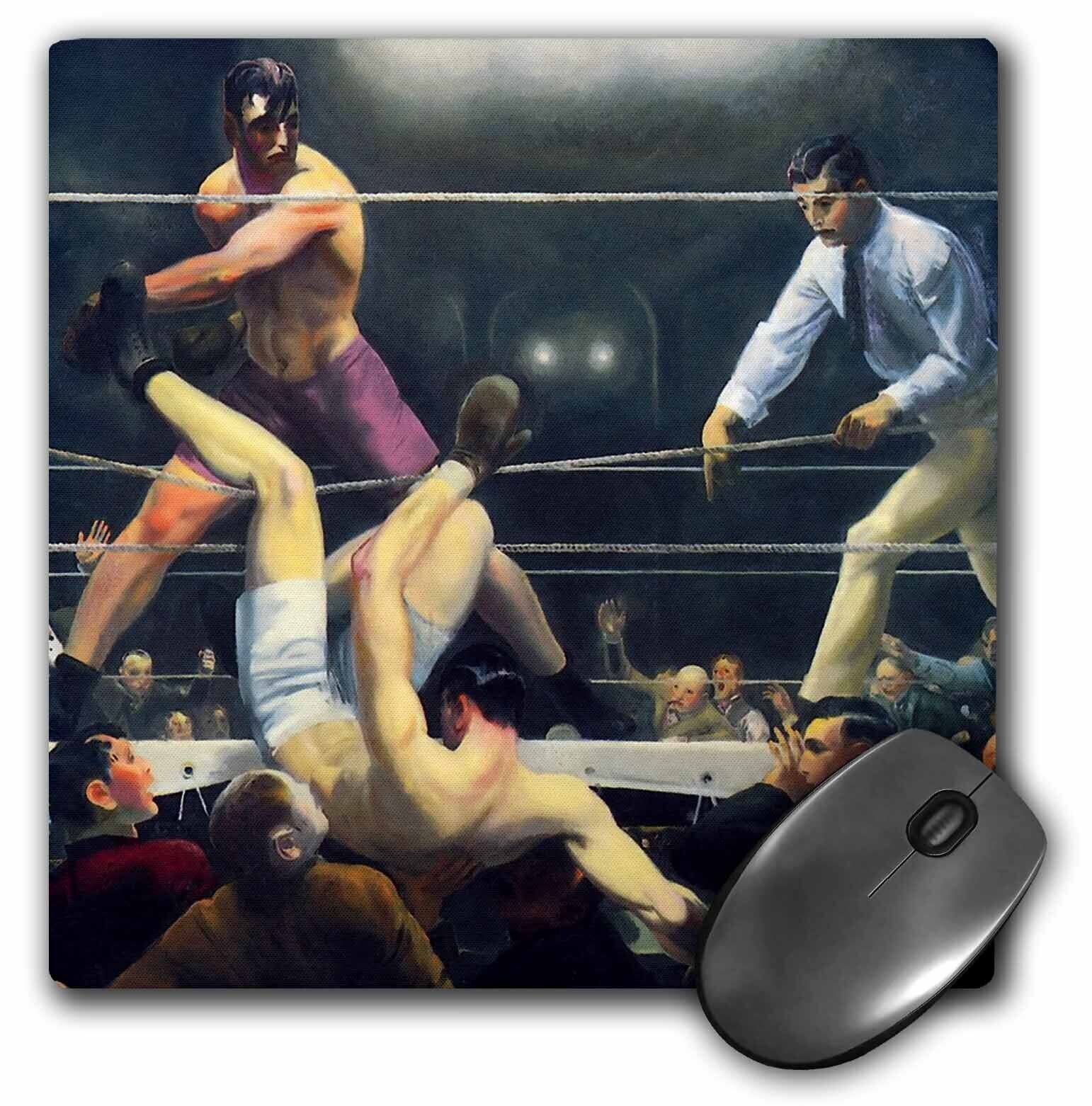3dRose Vintage Art Dempsey and Firpo Boxing Match 1924 by artist George Bellows