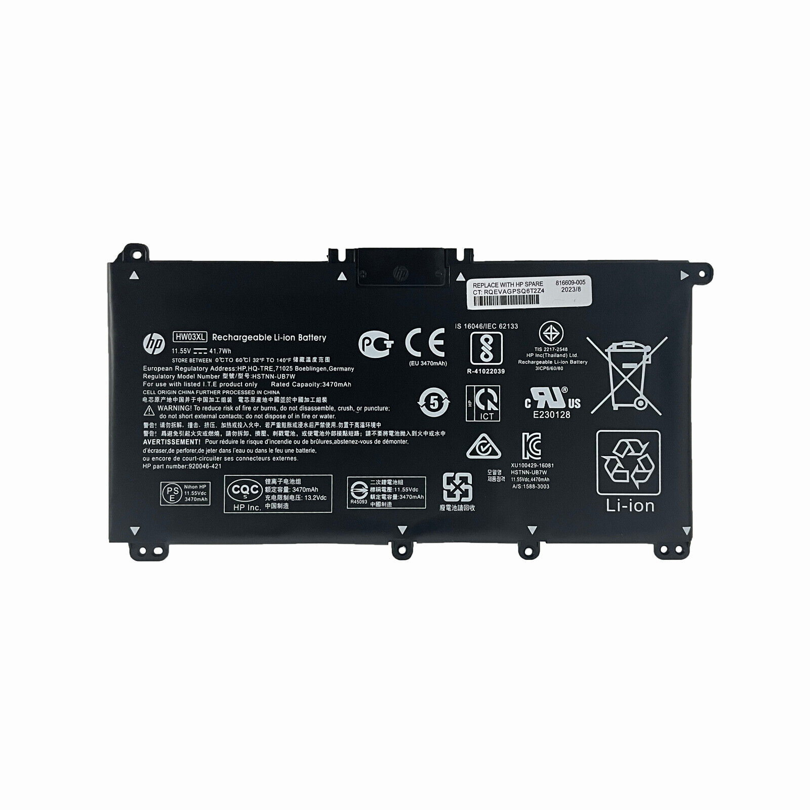 NEW Genuine HW03XL Battery For HP 17-CN 17-CP Pavilion 15-EG 15-EH HSTNN-OB2A