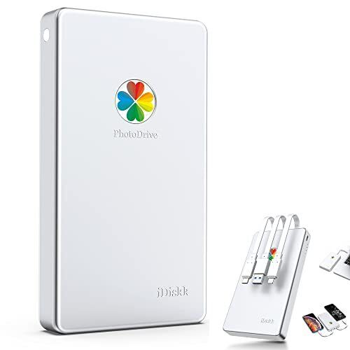 iDiskk Mfi Certified 2TB External Hard Drive for iPhoneiPadMacBookComputerPho...