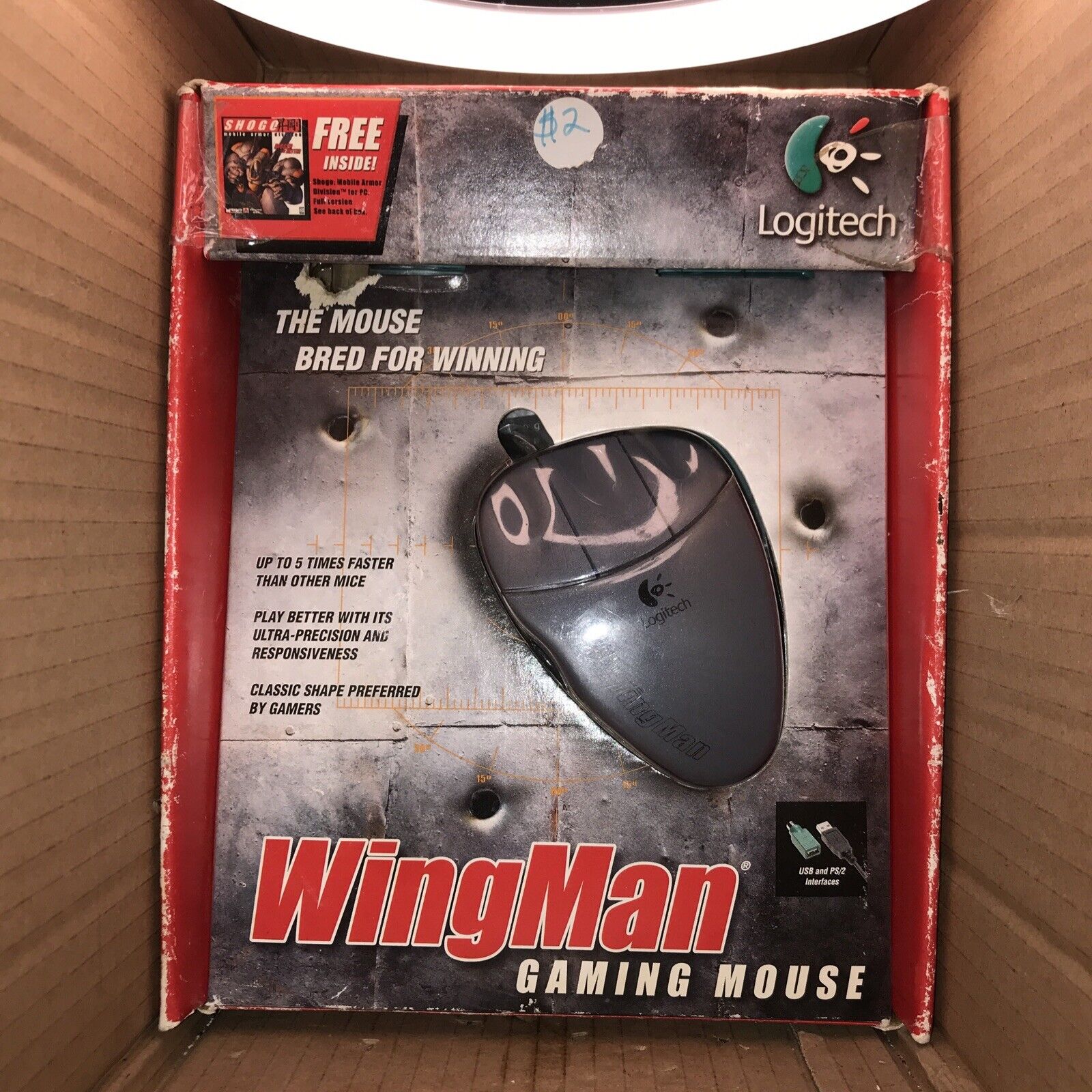 Logitech WingMan Gaming Mechanical Mouse - Retro/Vintage (Open Box Condition)