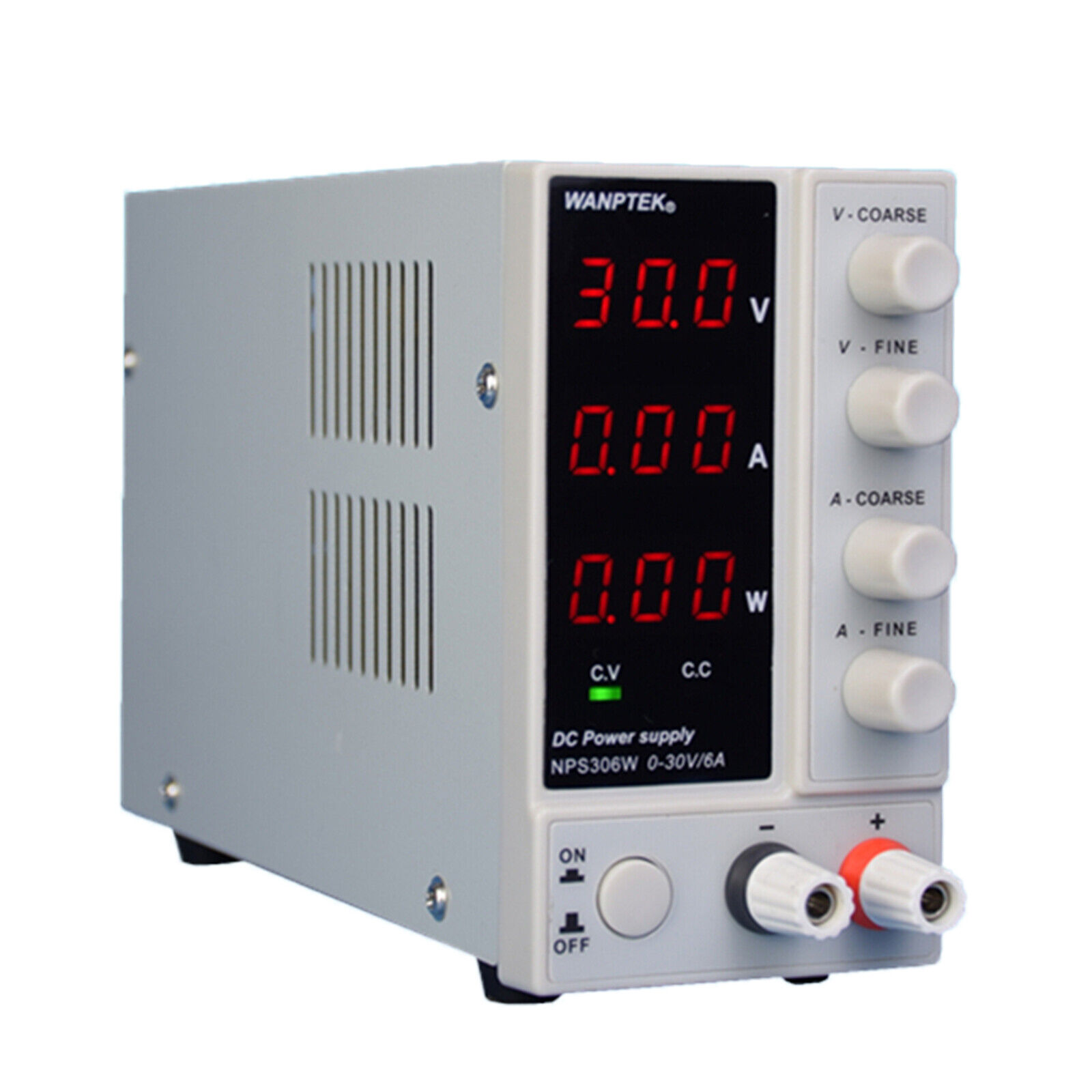 Adjustable Power Supply 30V/6A/110V Precision Variable DC Digital Lab NPS306W