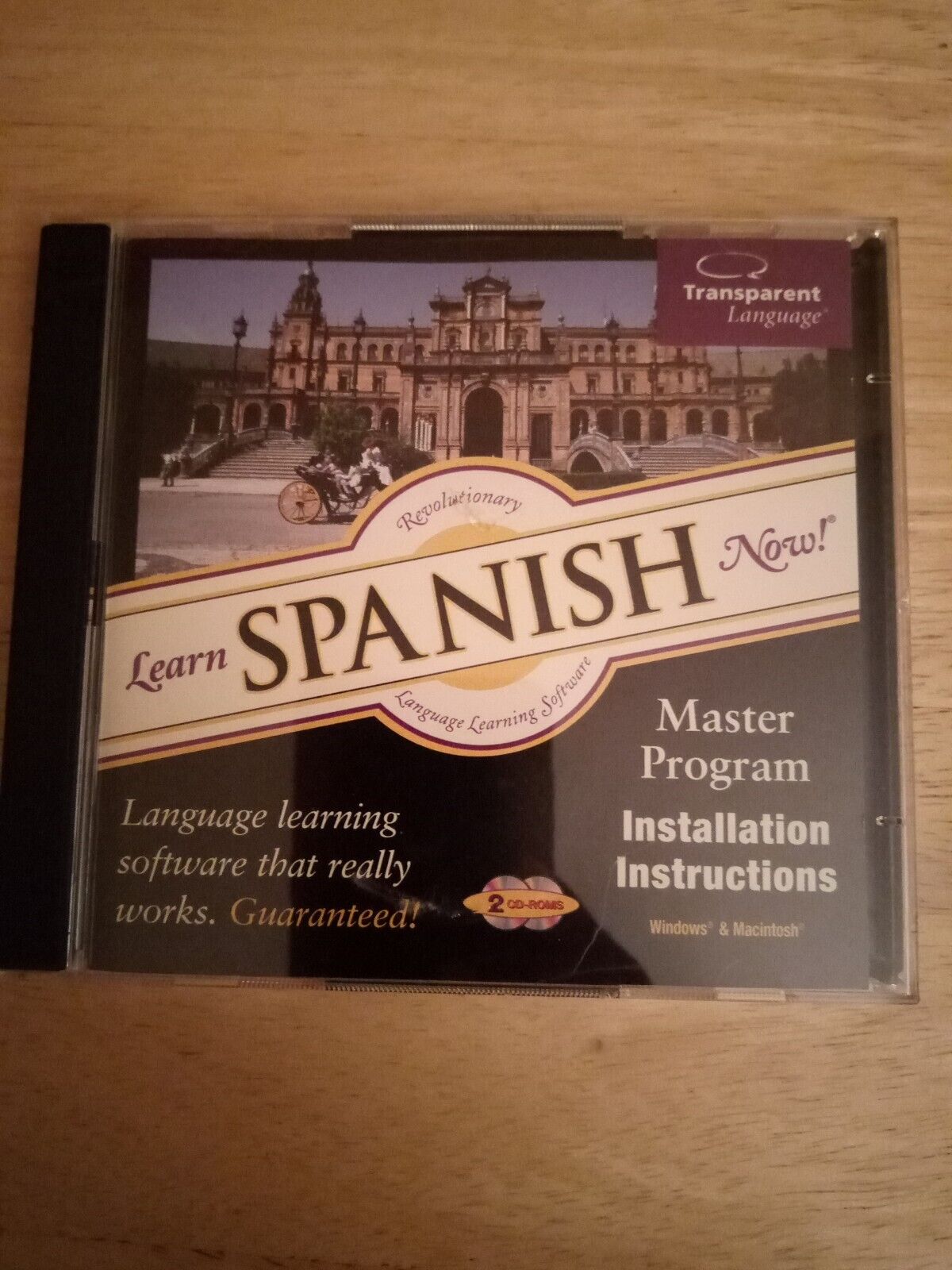 Learn Spanish Now Transparent Language Master Program Version 7 CD 2 CD Set USED
